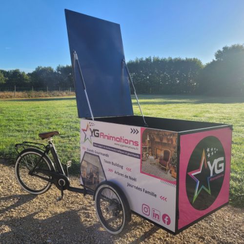 location triporteur évènementiel personnalisable